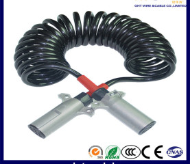 7 Cores Truck/Trailer PU Spiral Cable Retractable Cable Spiral Spring Cable