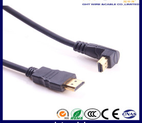 High Quality HDMI Cable straight to Angle Connector