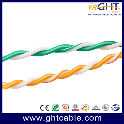 كابل شبكة UTP CAT6 خارجي مقاس 23 AWG + 2C