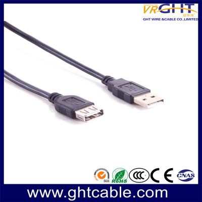 USB 2.0 A(M)-B(F)-أسود