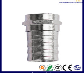 CT007 F Type Connector Rg59 RG6 RF Coaxial Cable Connector