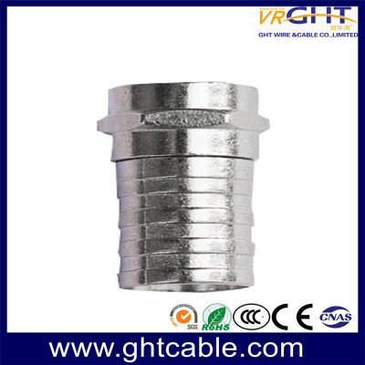 CT007 F Type Connector Rg59 RG6 RF Coaxial Cable Connector