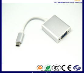 USB C TO VGA Converter for PC TYPE C to VGA Adapter USB 3.1 to Female VGA Adapter Cable