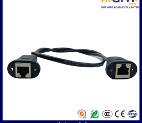 RJ45 female to female network extension cable  network cable connector with ears network cable double female extension cable