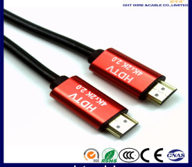 HDMI CABLE 2.1V RED ALLOY PVC 