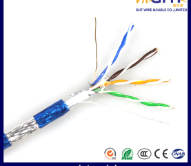 Indoor SFTP Cat5e network cable Blue Transparent PVC