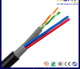 Outdoor UTP cat3 telephone Cable & 2c power Cable Muti-Media Network cable
