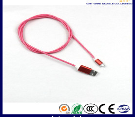 Fast Charge 2A One-Piece Glow Flowing USB Cable
