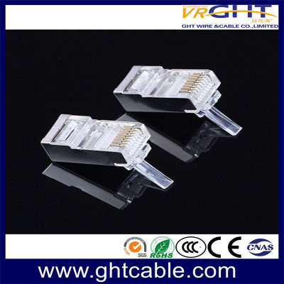 Connecteur RJ45 8P8C FTP CAT6 Crystal plaqué or contenu 1-50U