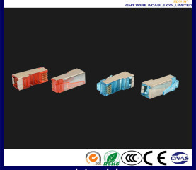 RJ45 8P8C FTP CAT6 Crystal Connector Colorful Gold-Plated 1U