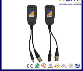 5MP-8MP 1 Pair Video balun BNC Video Balun Transceiver with Power RJ45 Connector, Compatible with HD-CVI, HD-TVI, HD-AHD Signals