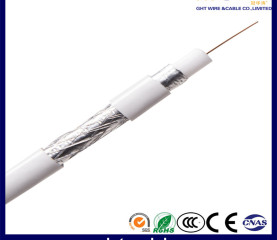 White PVC Coaxial Cable Rg59 for CCTV/CATV/Matv