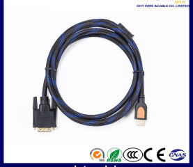 DVI-HDMI Braiding Cable (blue)
