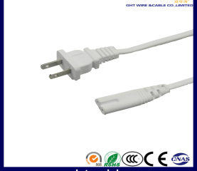 Japan 2 pin plug AC power cord and C7 8-tail connector
