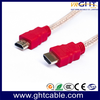 كابل HDMI عالي الجودة مطلي بالذهب عيار 24 مع جديلة 144CCA