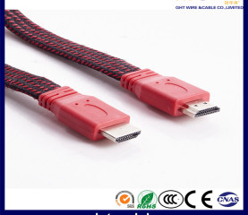 Red High Quality Flat HDMI Cable F018
