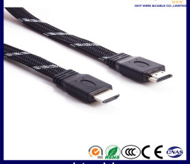 Flat Braiding HDMI 1.4V F018 HDTV Cable