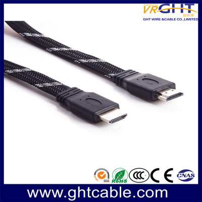 كابل HDMI 1.4V F018 HDTV مضفر مسطح