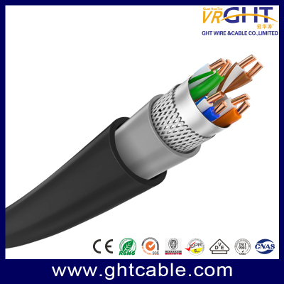 كابل خارجي SFTP Cat5e مقاس 24AWG