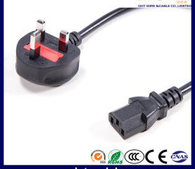 Big UK Power Cord & Power Plug for PC Using (BS1363)