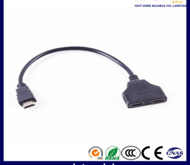 HDMI(M)-2HDMI(F)