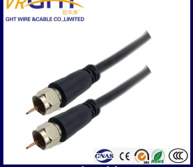 Rg59 Coaxial Cable 2F connectors in Black PVC RG59 TV cable