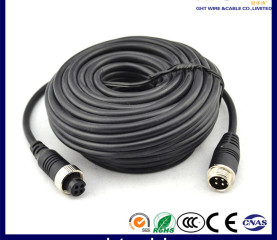 CCTV Cable with 4 Pin Aviation Connector for Car Camera