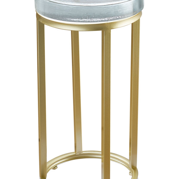 Glass side table