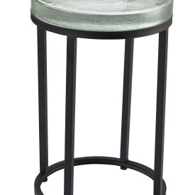 Glass side table