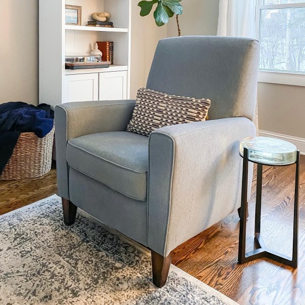 Glass side table