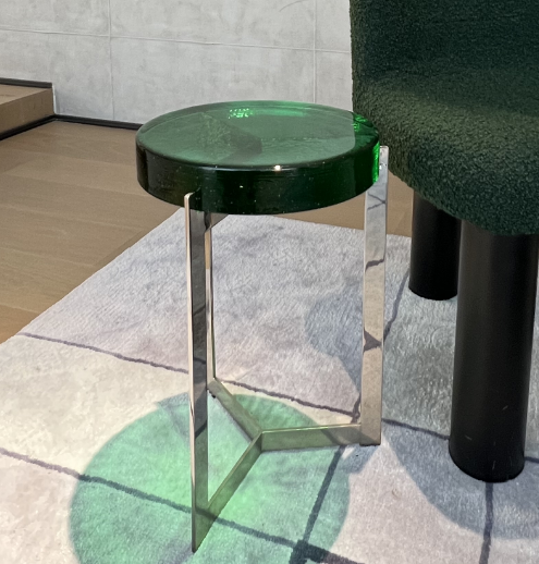 Glass side table