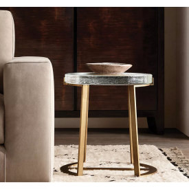 Glass side table