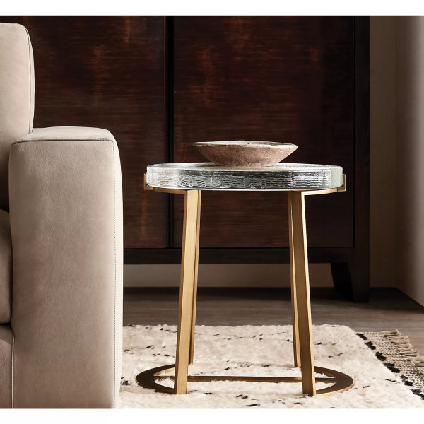 Glass side table