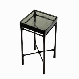 Hot sale smoke cast glass top table furniture for living room