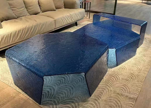 Glass coffee table