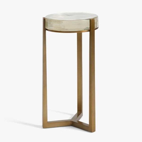Glass side table
