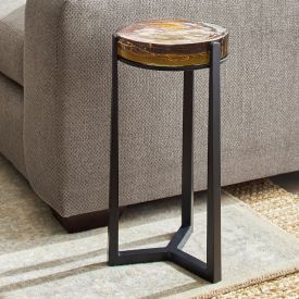 Glass side table