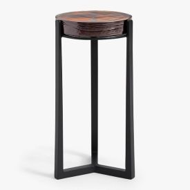 Glass side table