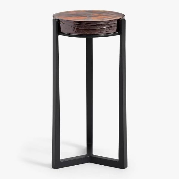 Glass side table