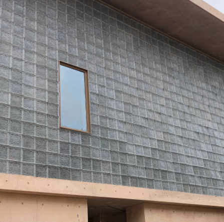 Transparent glass bricks for Glass building curtain wall