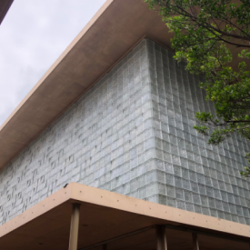 Solid glass bricks for building wall