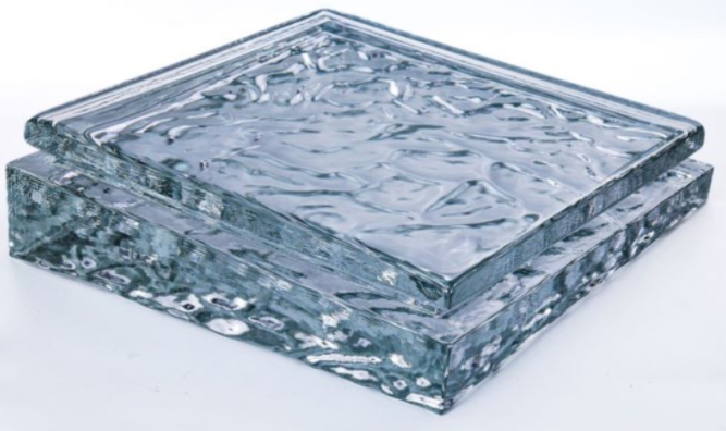 Solid glass bricks for building wall