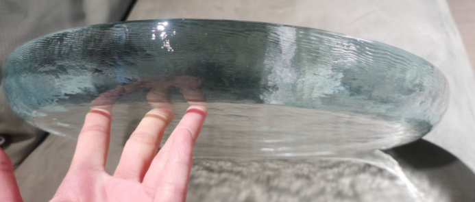 Round Casting glass side table top
