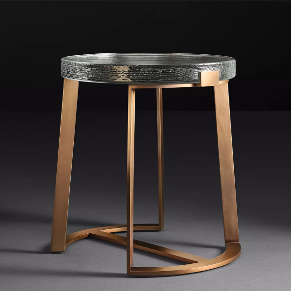 Glass side table