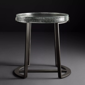 Glass side table