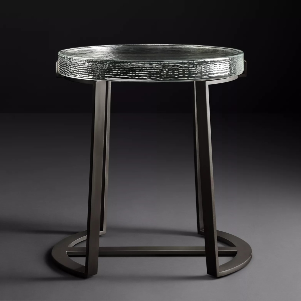 Glass side table