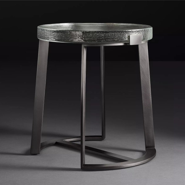 Glass side table