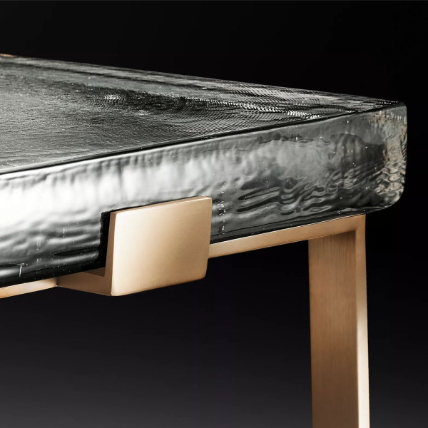 Glass side table