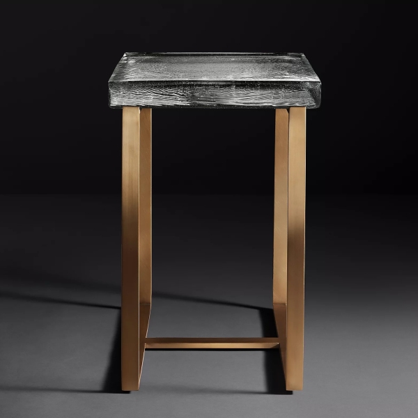Glass side table