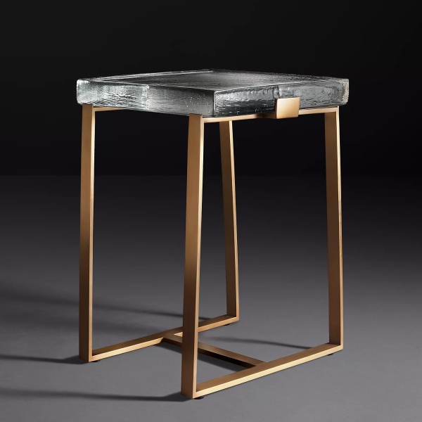 Glass side table